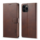 LC.IMEEKE Calf Texture Horizontal Flip Leather Case with Holder & Card Slots & Wallet For iPhone 13 Pro Max(Brown)
