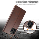 LC.IMEEKE Calf Texture Horizontal Flip Leather Case with Holder & Card Slots & Wallet For iPhone 13 Pro Max(Brown)