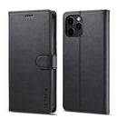 LC.IMEEKE Calf Texture Horizontal Flip Leather Case with Holder & Card Slots & Wallet For iPhone 13 Pro Max(Black)