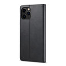 LC.IMEEKE Calf Texture Horizontal Flip Leather Case with Holder & Card Slots & Wallet For iPhone 13 Pro Max(Black)