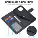 LC.IMEEKE Calf Texture Horizontal Flip Leather Case with Holder & Card Slots & Wallet For iPhone 13 Pro Max(Black)