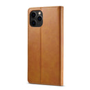 LC.IMEEKE Calf Texture Horizontal Flip Leather Case with Holder & Card Slots & Wallet For iPhone 13 Pro Max(Yellow)