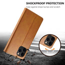 LC.IMEEKE Calf Texture Horizontal Flip Leather Case with Holder & Card Slots & Wallet For iPhone 13 Pro Max(Yellow)