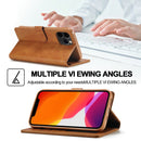 LC.IMEEKE Calf Texture Horizontal Flip Leather Case with Holder & Card Slots & Wallet For iPhone 13 Pro Max(Yellow)