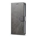 LC.IMEEKE Calf Texture Horizontal Flip Leather Case with Holder & Card Slots & Wallet For iPhone 13 Pro Max(Grey)