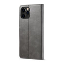 LC.IMEEKE Calf Texture Horizontal Flip Leather Case with Holder & Card Slots & Wallet For iPhone 13 Pro Max(Grey)