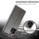LC.IMEEKE Calf Texture Horizontal Flip Leather Case with Holder & Card Slots & Wallet For iPhone 13 Pro Max(Grey)