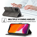 LC.IMEEKE Calf Texture Horizontal Flip Leather Case with Holder & Card Slots & Wallet For iPhone 13 Pro Max(Grey)