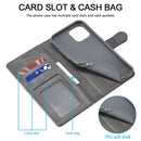 LC.IMEEKE Calf Texture Horizontal Flip Leather Case with Holder & Card Slots & Wallet For iPhone 13 Pro Max(Grey)