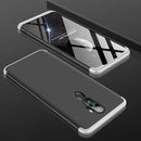 For OPPO A5 2020 / A11X GKK Three Stage Splicing Full Coverage PC Protective Case(Black SIlver)