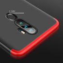 For OPPO A5 2020 / A11X GKK Three Stage Splicing Full Coverage PC Protective Case(Black SIlver)