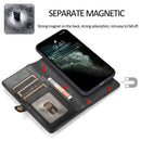 Strong Magnetic Detachable Horizontal Flip Leather Case with Card Slots & Wallet For iPhone 13 Mini(Black)