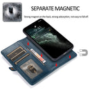 Strong Magnetic Detachable Horizontal Flip Leather Case with Card Slots & Wallet For iPhone 13 Mini(Blue)