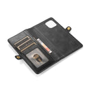 Strong Magnetic Detachable Horizontal Flip Leather Case with Card Slots & Wallet For iPhone 13 Pro(Black)