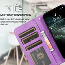 Retro 2 in 1 Detachable Horizontal Flip Leather Case with Card Slots & Wallet For iPhone 13(Purple)