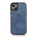 Retro 2 in 1 Detachable Horizontal Flip Leather Case with Card Slots & Wallet For iPhone 13(Dark Blue)