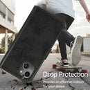 Retro 2 in 1 Detachable Horizontal Flip Leather Case with Card Slots & Wallet For iPhone 13(Black)