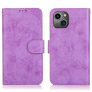 Retro 2 in 1 Detachable Horizontal Flip Leather Case with Card Slots & Wallet For iPhone 13 Pro(Purple)