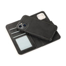 Retro 2 in 1 Detachable Horizontal Flip Leather Case with Card Slots & Wallet For iPhone 13 Pro(Black)
