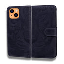 Tiger Embossing Pattern Horizontal Flip Leather Case with Holder & Card Slots & Wallet For iPhone 13 mini(Black)
