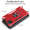 For Huawei Y5p PC + TPU Protective Case with 360 Degrees Rotatable Ring Holder(Red)
