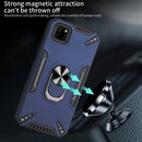 For Huawei Y5p PC + TPU Protective Case with 360 Degrees Rotatable Ring Holder(Red)