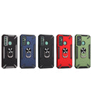 For Tecno Camon 17 PC + TPU Protective Case with 360 Degrees Rotatable Ring Holder(Dark Green)