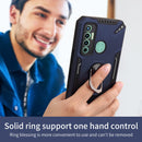 For Tecno Camon 17 PC + TPU Protective Case with 360 Degrees Rotatable Ring Holder(Dark Green)