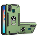 For Tecno Spark 6 Go PC + TPU Protective Case with 360 Degrees Rotatable Ring Holder(Dark Green)