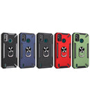 For Tecno Spark 6 Go PC + TPU Protective Case with 360 Degrees Rotatable Ring Holder(Dark Green)