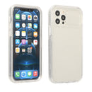 Sliding Camera Cover Design Shockproof TPU Frame + Clear PC Case For iPhone 13(Transparent)