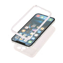 Sliding Camera Cover Design Shockproof TPU Frame + Clear PC Case For iPhone 13(Transparent)