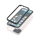 Sliding Camera Cover Design Shockproof TPU Frame + Clear PC Case For iPhone 13 Pro(Black)