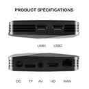 Powkiddy B01 Game Box Home Game Console PSP Emulator with Wired Gamepads, Memory:128GB, US Plug