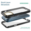 C1 2 in 1 Shockproof TPU + PC Protective Case with PET Screen Protector For iPhone 13 Pro Max(Black)