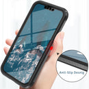 C1 2 in 1 Shockproof TPU + PC Protective Case with PET Screen Protector For iPhone 13 Pro Max(Black)