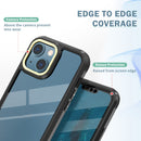 C1 2 in 1 Shockproof TPU + PC Protective Case with PET Screen Protector For iPhone 13 Pro Max(Black)