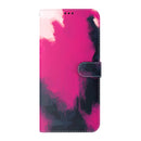 Watercolor Pattern Horizontal Flip Leather Case with Holder & Card Slot & Wallet For iPhone 13(Berry Color)