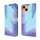 Watercolor Pattern Horizontal Flip Leather Case with Holder & Card Slot & Wallet For iPhone 13(Winter Snow)