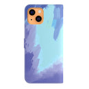 Watercolor Pattern Horizontal Flip Leather Case with Holder & Card Slot & Wallet For iPhone 13(Winter Snow)