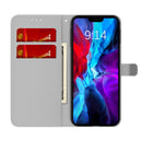 Watercolor Pattern Horizontal Flip Leather Case with Holder & Card Slot & Wallet For iPhone 13(Winter Snow)