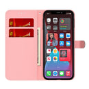 Watercolor Pattern Horizontal Flip Leather Case with Holder & Card Slot & Wallet For iPhone 13 Pro(Berry Color)