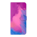 Watercolor Pattern Horizontal Flip Leather Case with Holder & Card Slot & Wallet For iPhone 13 Pro(Purple Red)