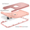 3 in 1 Shockproof PC + Silicone Protective Case For iPhone 13 Pro Max(Rose Gold)