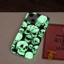 Luminous TPU Soft Protective Case For iPhone 13 mini(Skull)