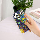 Luminous TPU Soft Protective Case For iPhone 13 mini(Blue Owl)