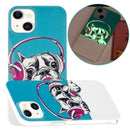 Luminous TPU Soft Protective Case For iPhone 13 mini(Headset Dog)
