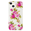 Luminous TPU Soft Protective Case For iPhone 13 mini(Rose Flower)