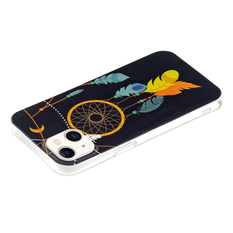 Luminous TPU Soft Protective Case For iPhone 13(Black Wind Chimes)