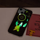 Luminous TPU Soft Protective Case For iPhone 13(Black Wind Chimes)
